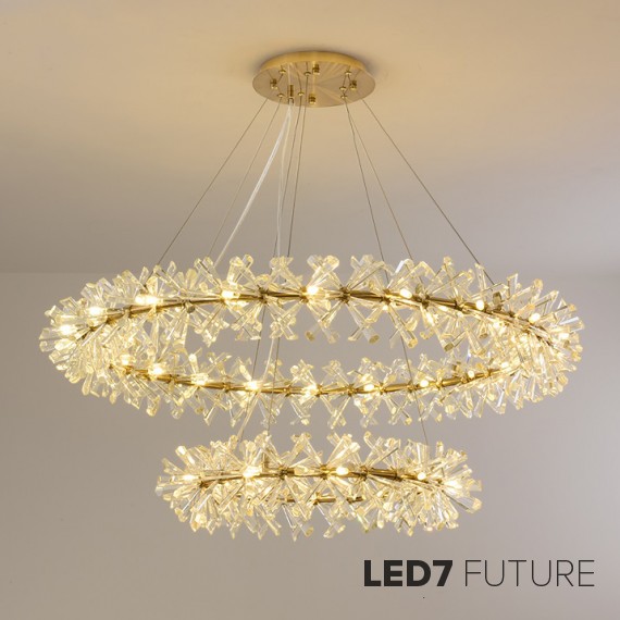 Loft Industry Modern - Stalactite 19 Circle Chandelier